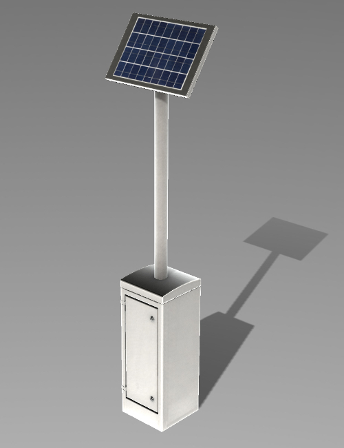 Solar Powered Electrical Pillar