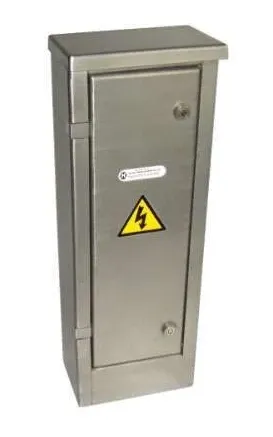 Mini feeder pillar with lift-off door for easy access to electrical equipment
